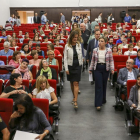 María José Salgueiro Cortiñas, inaugura la I Jornada sobre 'Prevención de la violencia de género en la adolescencia desde las aulas'.-ICAL