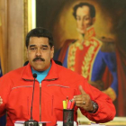 Nicolás Maduro, durante la comparecencia para valorar los resultados de las elecciones legislaltivas.-