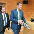 El consejero de Presidencia, Ángel Ibáñez, inicia el turno de comparecencias de los consejeros de la Junta de Castilla y León para informar sobre el programa de actuaciones durante la presente legislatura.-ICAL