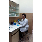 Irene Fernández en el Instituto de Biomedicina de la Universidad de León.-EL MUNDO