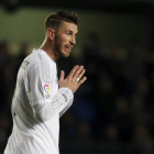 Sergio Ramos, durante el partido frente al Villarreal de este domingo.-REUTERS / HEINO KALIS