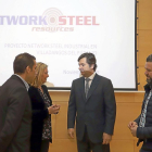 Vicente Andrés, Pilar del Olmo, Óscar Heckh y Raúl Santa Eufemia. durante la presentación del proyecto.-ICAL
