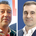 Alcaldes Aldeamayor, a la izquierda Fernando de la Cal (PSOE) y a la derecha Roberto Martínez (PP).