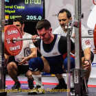 El vallisoletano Miguel Noval durante el pasado Europeo Universitario en la prueba de sentadilla. EL MUNDO