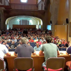 Asamblea celebrada en la tarde ayer en la que participaron 300 empleados de la factoría de Nissan de Ávila.-A.G.