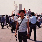 Yang Jianli en la plaza de Tiananmen el 3 de junio de 1989.-