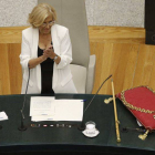 Manuela Carmena, cabeza de lista de Ahora Madrid al Ayuntamiento de la capital de España, ha sido proclamada hoy nueva alcaldesa de la ciudad.-Foto: EFE