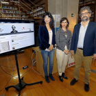 Ana Redondo, Covadonga de Quintana y Eduardo Pedruelo durante la presentación de las páginas web.-J.M.LOSTAU