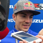 Maverick Viñales, piloto estrella del equipo Suzuki.-EMILIO PÉREZ DE ROZAS