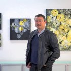 Julio Martínez, el pasado viernes, en la Galería Lorenzo Colomo.-M. A. SANTOS