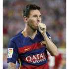 Messi celebra un gol.-EFE