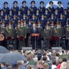El presidente ruso, Valdimir Putin, durante la inauguración del foro militar de Kubinka.-Foto: REUTERS / MAXIM SHEMETOV