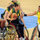 Liesl Tesch, durante la competición olímpica en 2008.-AFP / FREDERIC J BROWN