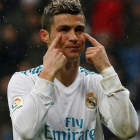 Cristiano Ronaldo, durante el partido ante el Villarreal.-REUTERS / JAVIER BARBANCHO