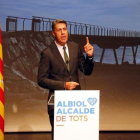 Xavier García Albiol, durante la conferencia de presentación de su candidatura a la alcaldía de Badalona.-JORDI PUJOLAR / ACN