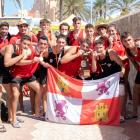 Selección de Castilla y León juvenil masculina de balonmano playa. / EL MUNDO