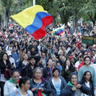 Protestas sociales en las principales ciudades de Colombia.-EFE