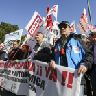 Movilizaciones de los policías locales delante de la Delegación del Gobierno en Valladolid, para que el Gobierno apruebe la jubilación anticipada-ICAL