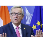 El presidente de la Comisión Europa, Jean-Claude Juncker, horas antes del inicio de la última cumbre europea del año 2016.-EFE / OLIVIER HOSLET