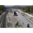 Imagen de las obras del AVE en el mes de octubre en el entorno de Quintanilla de las Carretas.-RAÚL G. OCHOA