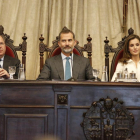 Los reyes de España presiden el acto de apertura del curso 2017-2018 de las universidades españolas en la Universidad de Salamanca.-ICAL