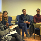 La candidata del PP a la Alcaldía de Valladolid, Pilar del Olmo, se reúne con representantes del sector taurino.-ICAL