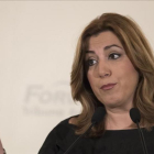 Susana Díaz, en Sevilla.-EFE / JULIO MUÑOZ