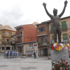 La estatua de Fernández Ochoa en Cercedilla (Madrid).-PEDRO CARRERO