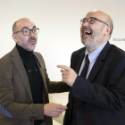 El consejero de Cultura, Javier Ortega, junto al director de la Fundaciòn Siglo, Juan González Posada.-ICAL