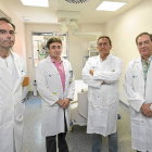 Los médicos encargados del proyecto, Pedro Enríquez, David Pacheco, José Ramón Cortiñás y Pablo Ucio.-M.A. Santos / Photogenic