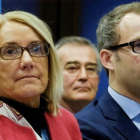 La nueva jefa del gabinete de  Jean-Claude Juncker, Clara Martínez.-EFE / OLIVIER HOSLET