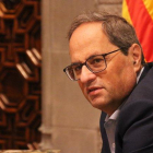 El ’president’, Quim Torra, en el Palau de la Generalitat.-ACN / NAZARET ROMERO