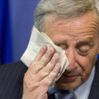 Jean-Claude Juncker, durante una conferencia de prensa en Bruselas.-AFP