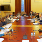 Reunión celebrada ayer de la Comisión de Investigación sobre la gestión de la sociedad de Alta Velocidad.-E. M.