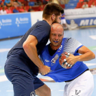 Diego Camino durante el amistoso contra Logroño.-J.M.LOSTAU