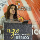La consejera de Agricultura y Ganadería, Silvia Clemente, clausura la jornada de debate sobre ‘Ibérico’ dentro del marco de ‘AgroHorizonte 2020’-Ical