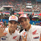 Pedrosa y Márquez, en el circuito de Sentul (Indonesia).-REPSOL HONDA MEDIA