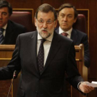 Mariano Rajoy, este miércoles, en el Congreso.-Foto: AGUSTÍN CATALÁN