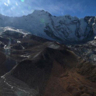 Imagen aérea en la región nepalí del Everest.-