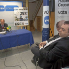 Rafael Delgado, ex secretario de UPyD, en la sede de campaña del PP.-Pablo Requejo
