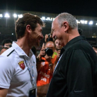 Villa Boas y Scolari, antes de los cuartos de final de la liga de campeones de Asia-AFP / CHANDAN KHANNA