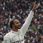 Hamilton gana el Mundial de Fórmula 1 por quinta vez.-REUTERS / HENRY ROMERO