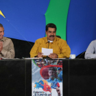 Nicolás Maduro, el jueves, en un acto en Caracas.-EFE