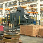 Maquinaria trasladada a las instalaciones de los nuevos talleres de Renfe en elPáramo de San Isidro.-E. M.