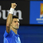 Djokovic, tras derrotar a Raonic, en Melbourne.-Foto: MANAN VATSYAYANA / AFP