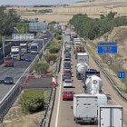 La Autovía de Castilla, a su paso por Arroyo.-E.M