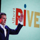 Albert Rivera  durante el acto de presentacion de su candidatura a la Presidencia del Gobierno tras imponerse ayer en el proceso de primarias .-EFE