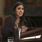 La portavoz de Unidos Podemos en el Congreso, Irene Montero.-DAVID CASTRO