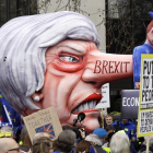 Manifestación en Londres pidiendo un segundo referéndum del brexit.-AP