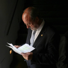 El alcalde de Valladolid, Javier León de la Riva, momentos después de finalizar su juicio por un presunto delito de desobediencia-Ical